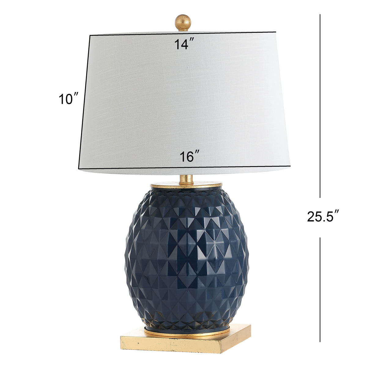 Sergio 25.5" LED Glass/Metal Table Lamp