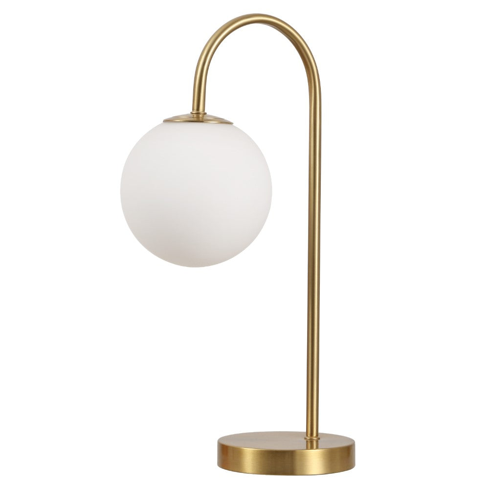 Miller 18.25" Iron/Glass Minimalist Mid-Century Globe LED Table Lamp