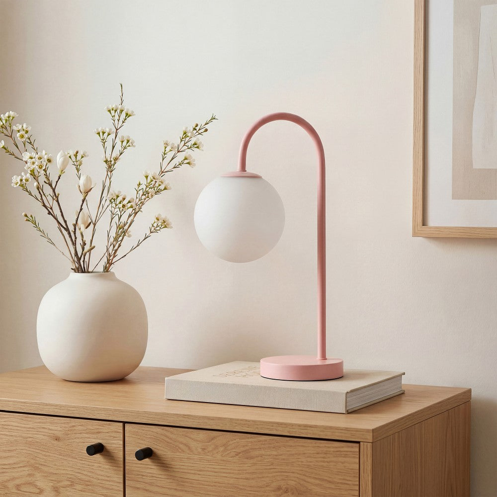 Miller 18.25" Iron/Glass Minimalist Mid-Century Globe LED Table Lamp