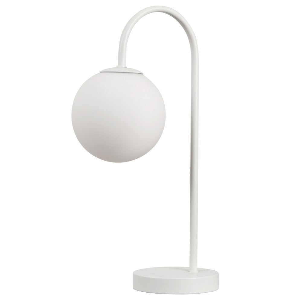 Miller 18.25" Iron/Glass Minimalist Mid-Century Globe LED Table Lamp