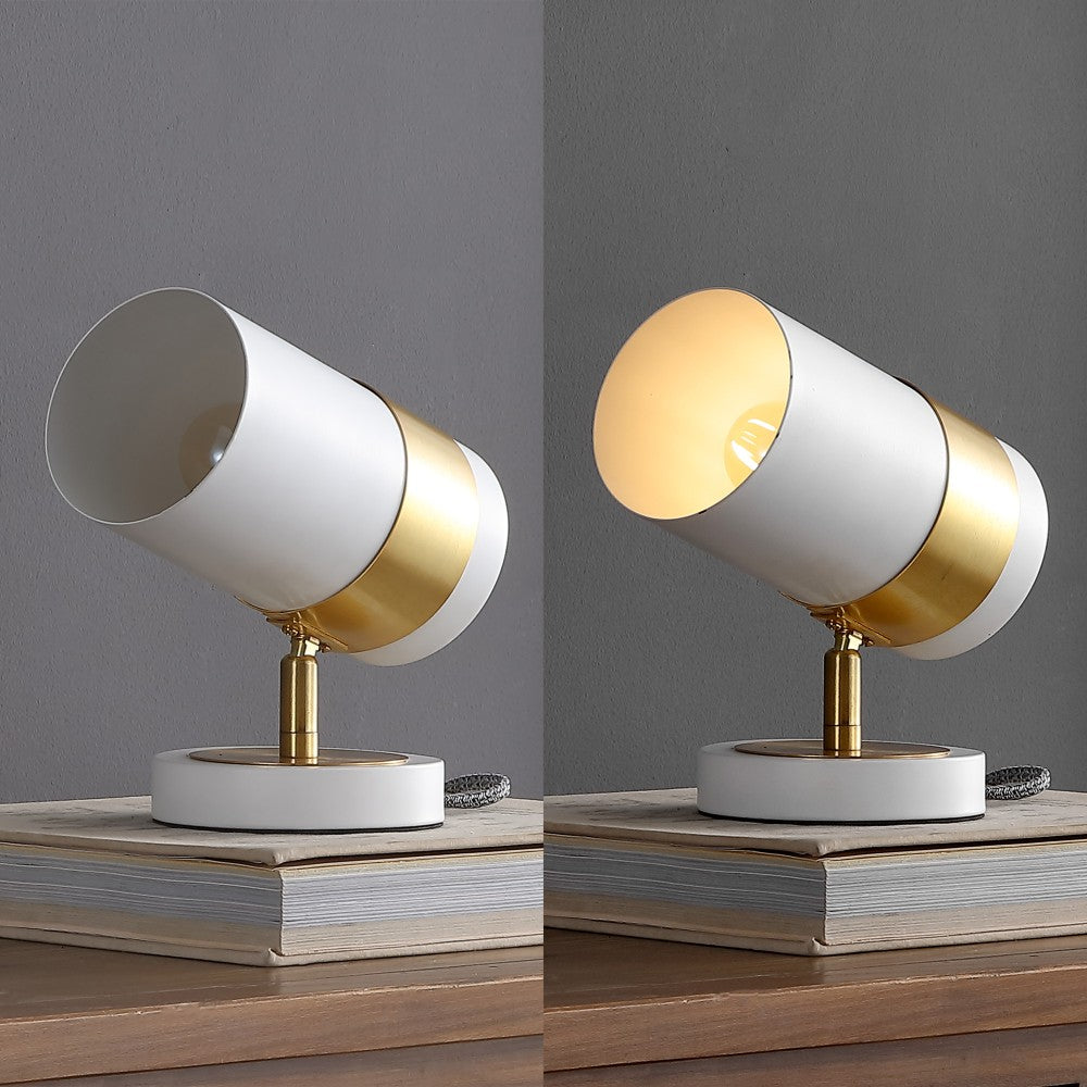 Trade 9.25" Modern Industrial Iron Adjustable Indoor LED Floor Spotlight