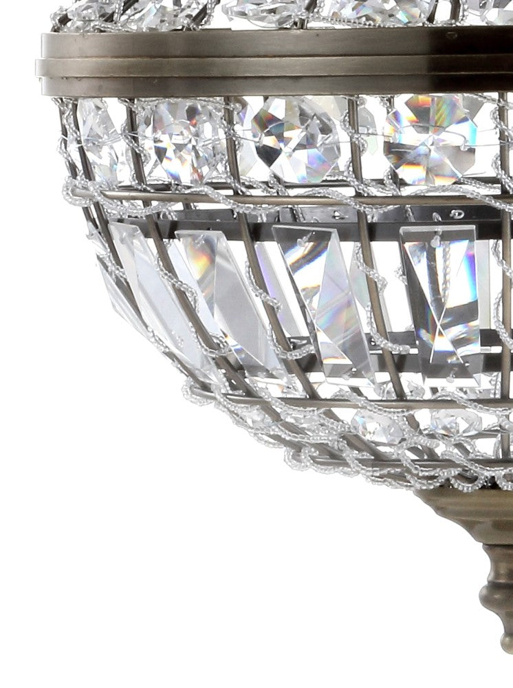 Breanna Crystal/Metal Empire LED Pendant