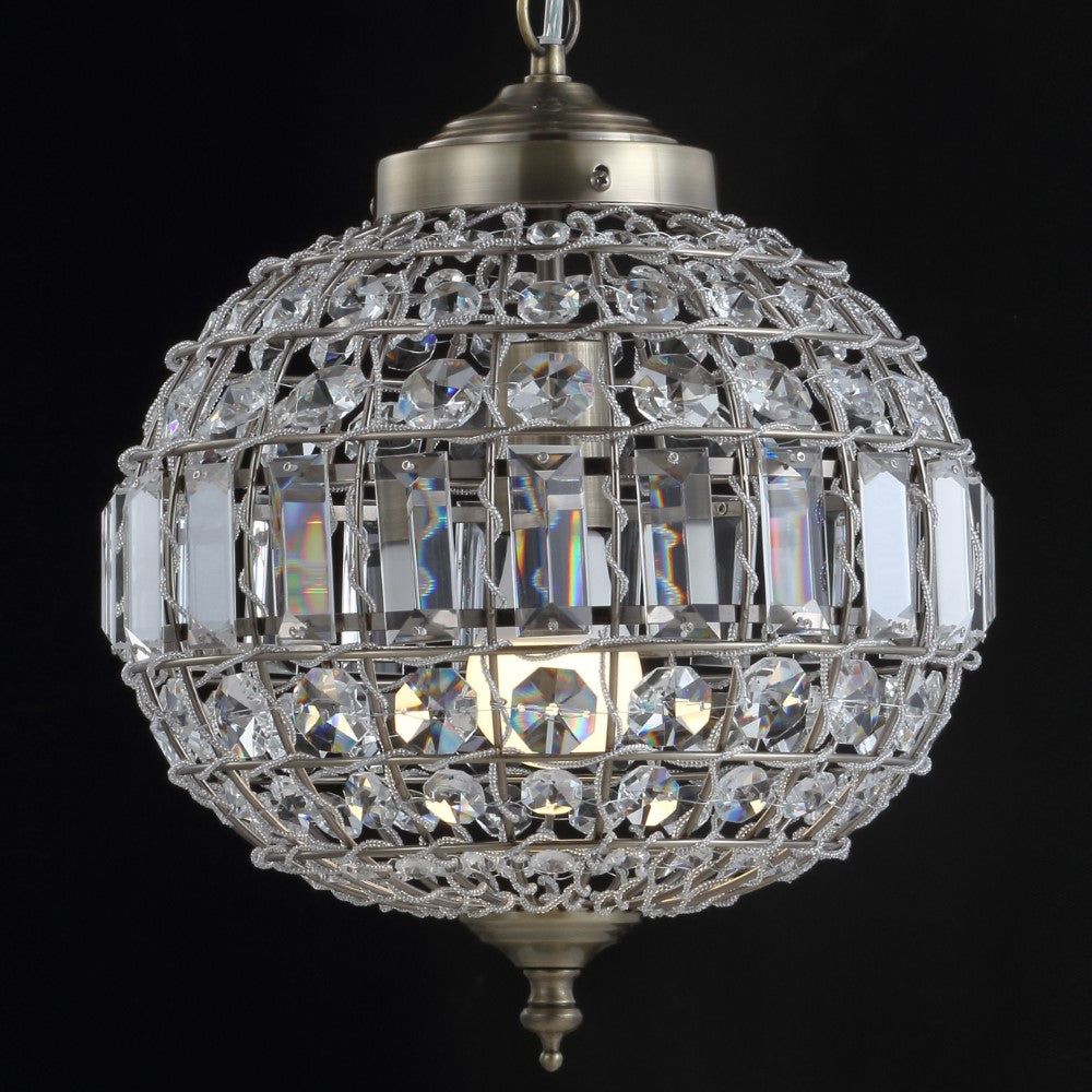 Melania Crystal/Metal LED Pendant