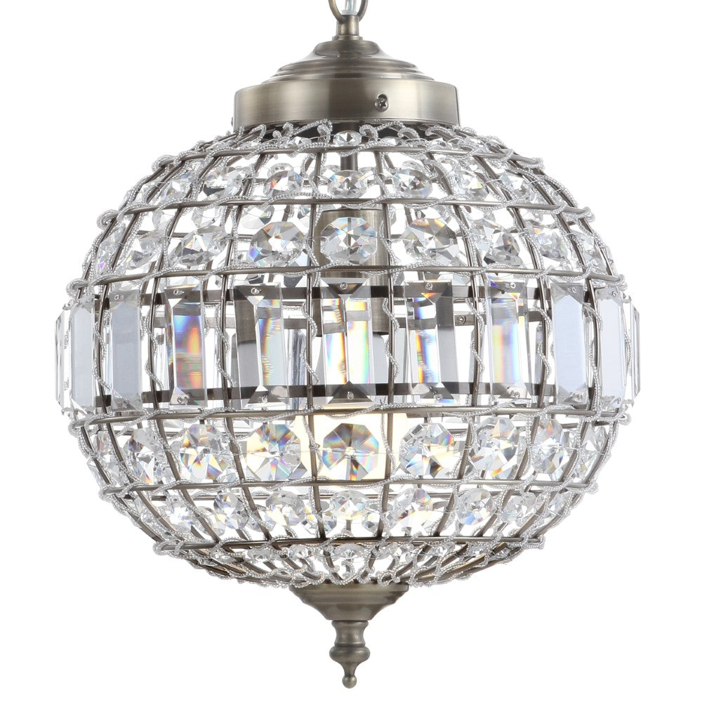 Melania Crystal/Metal LED Pendant