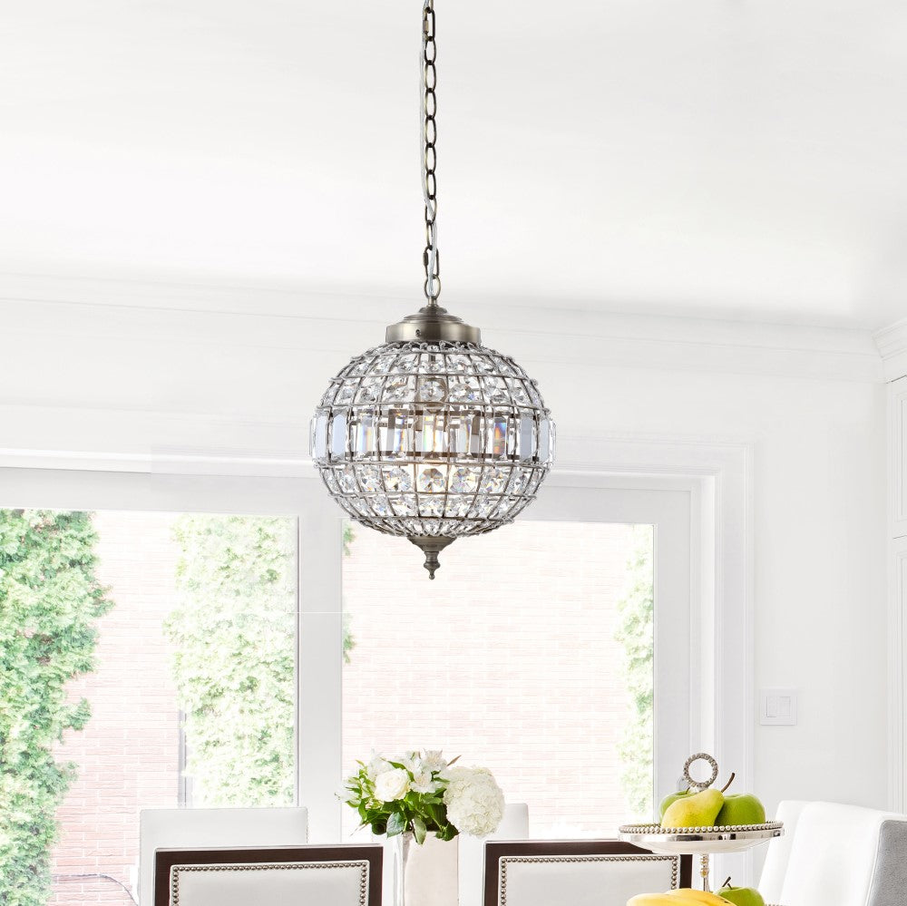 Melania Crystal/Metal LED Pendant