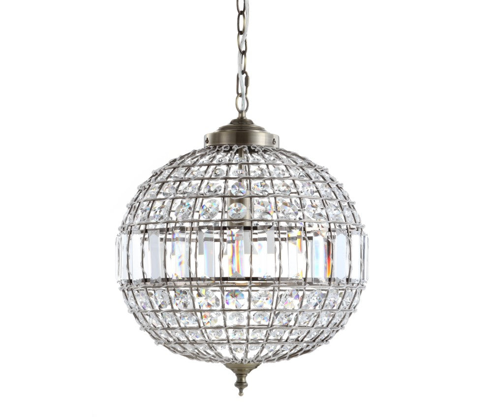 Melania Crystal/Metal LED Pendant