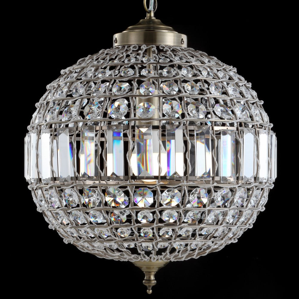 Melania Crystal/Metal LED Pendant