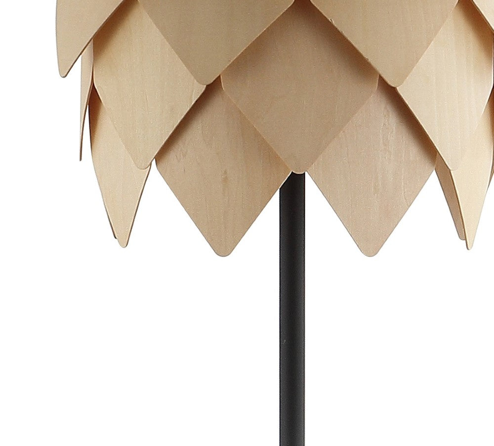 Martines 63" Pinecone Wood/Metal LED Floor Lamp