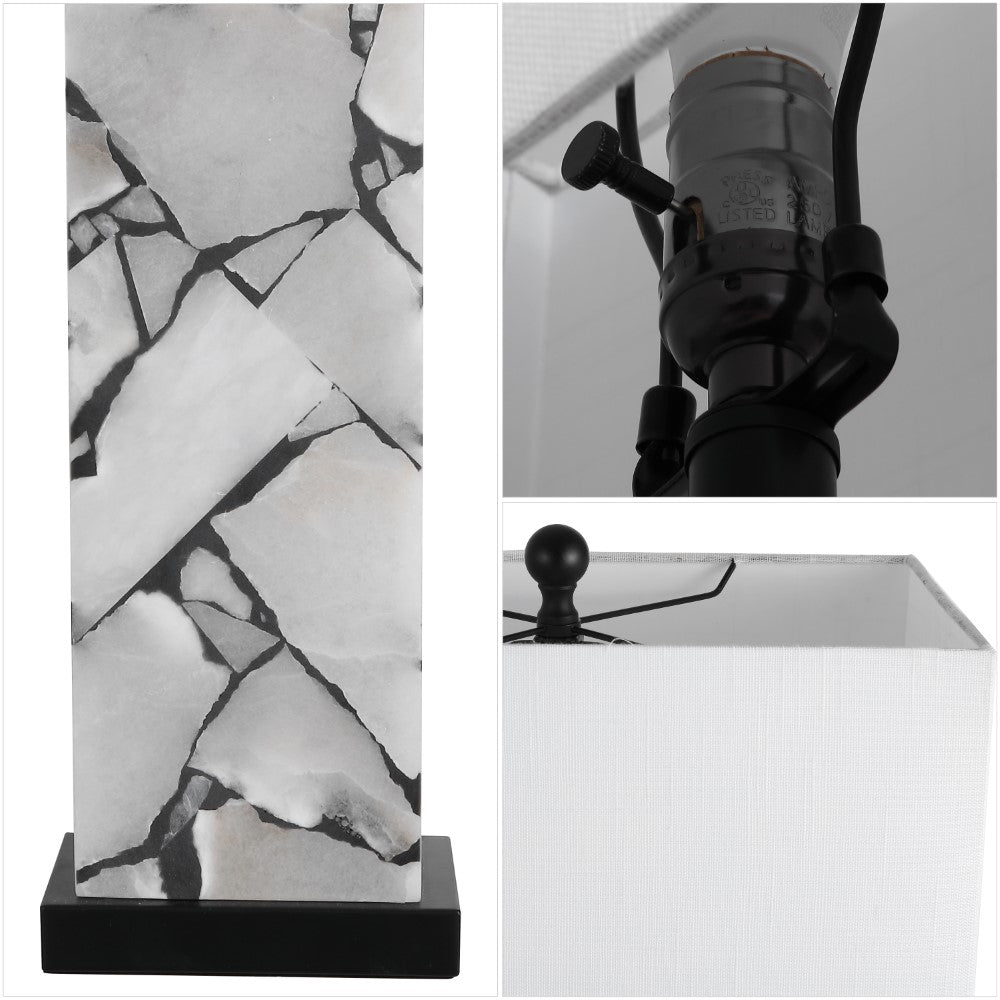 Pedro 27.5" Alabaster LED Table Lamp