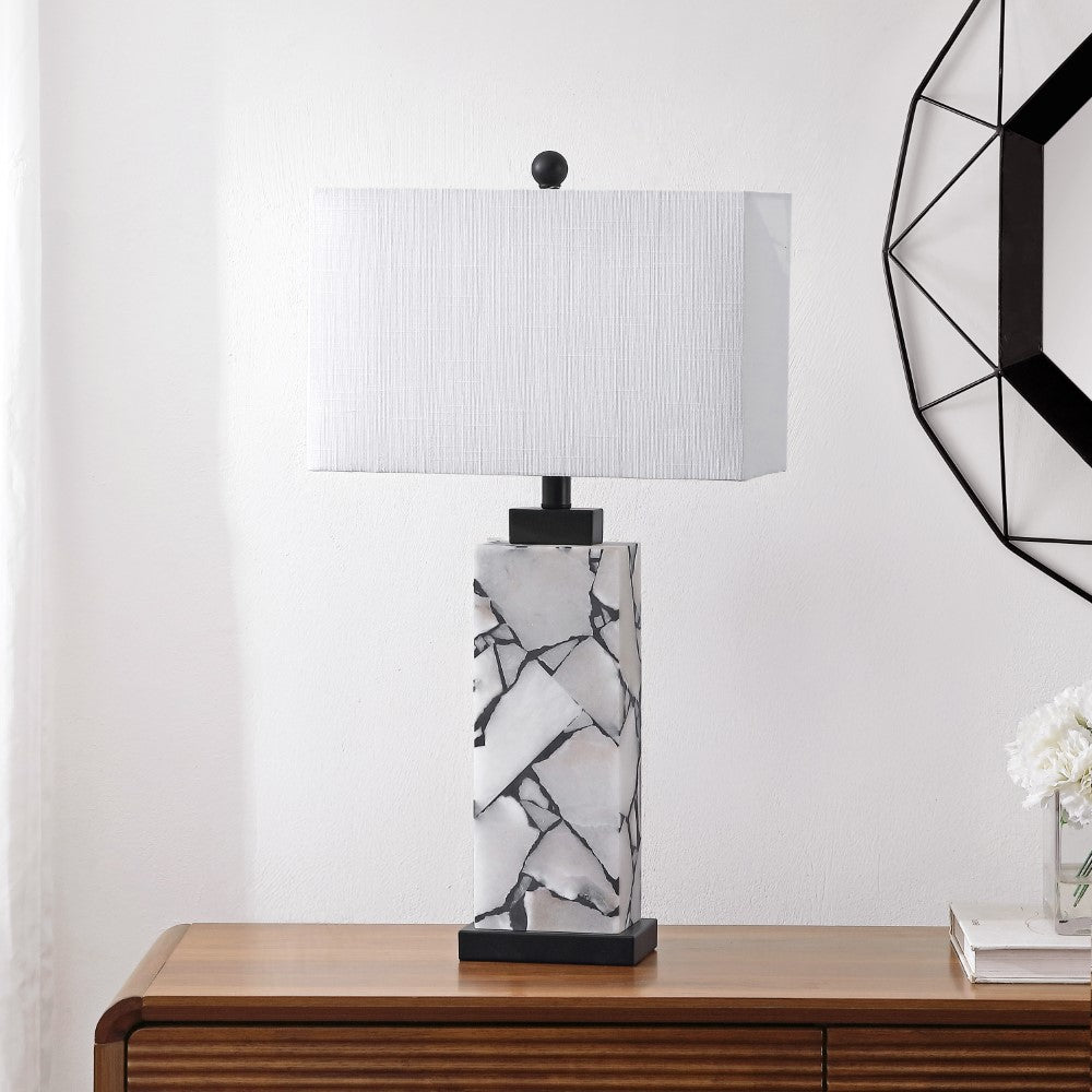 Pedro 27.5" Alabaster LED Table Lamp