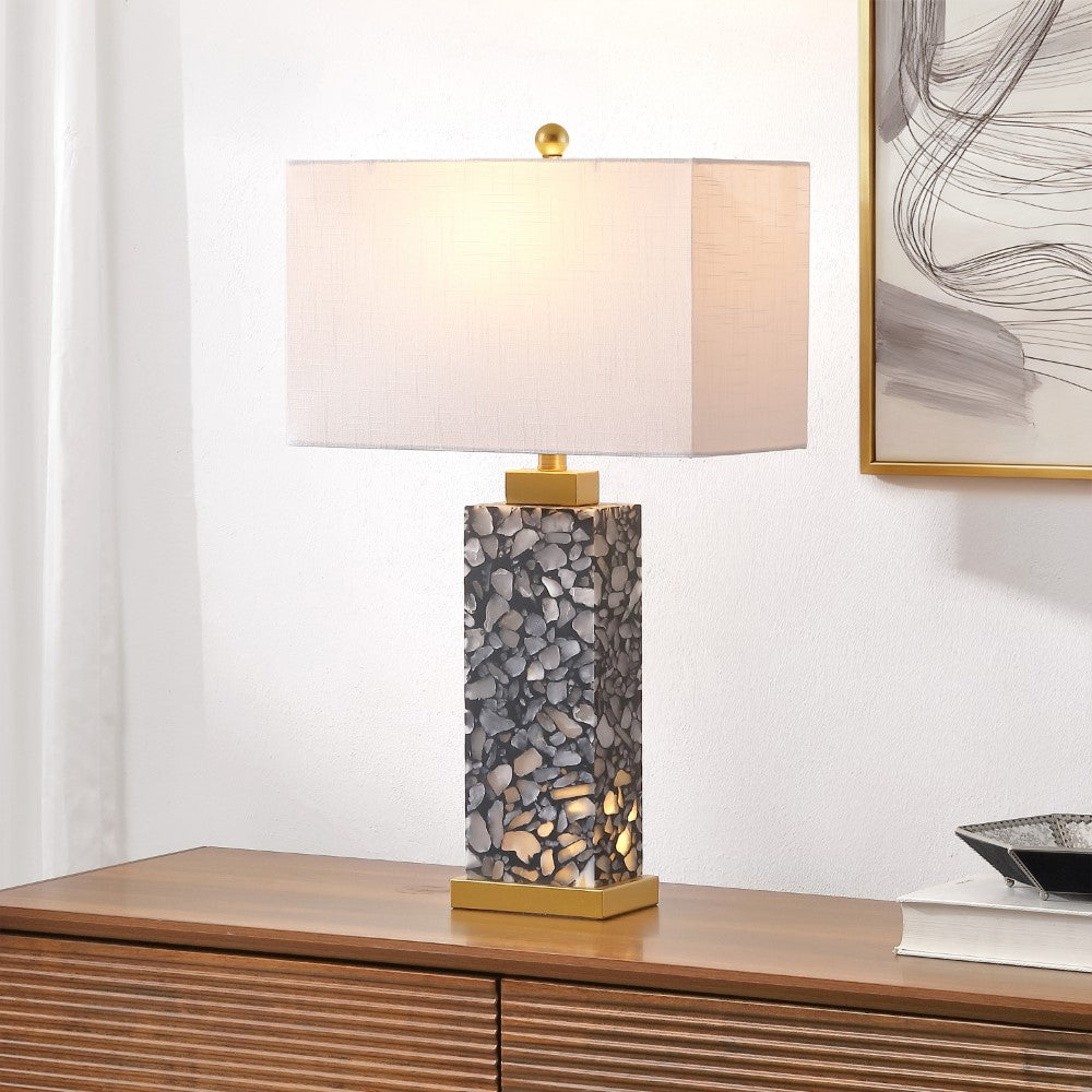 Pedro 27.5" Alabaster LED Table Lamp