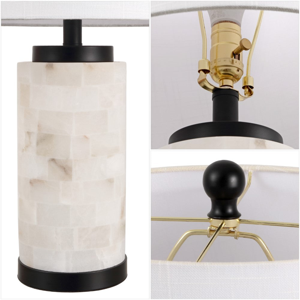 Kelsey 25.5" Alabaster LED Table Lamp