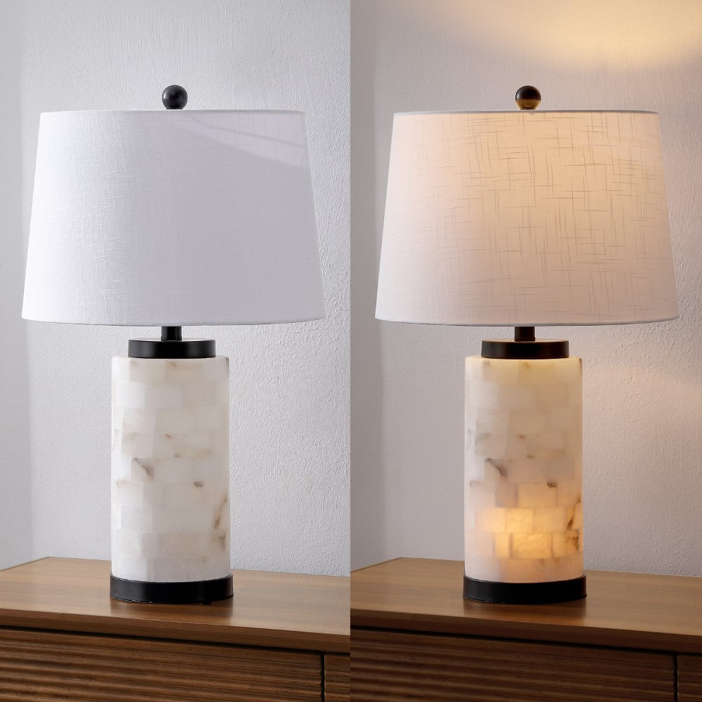 Kelsey 25.5" Alabaster LED Table Lamp