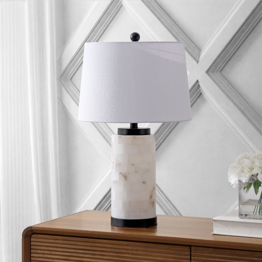 Kelsey 25.5" Alabaster LED Table Lamp