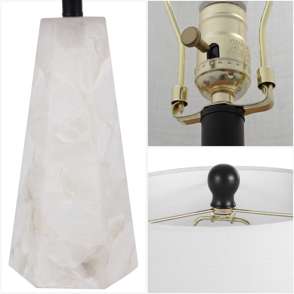 Avalyn 25.5" Alabaster LED Table Lamp