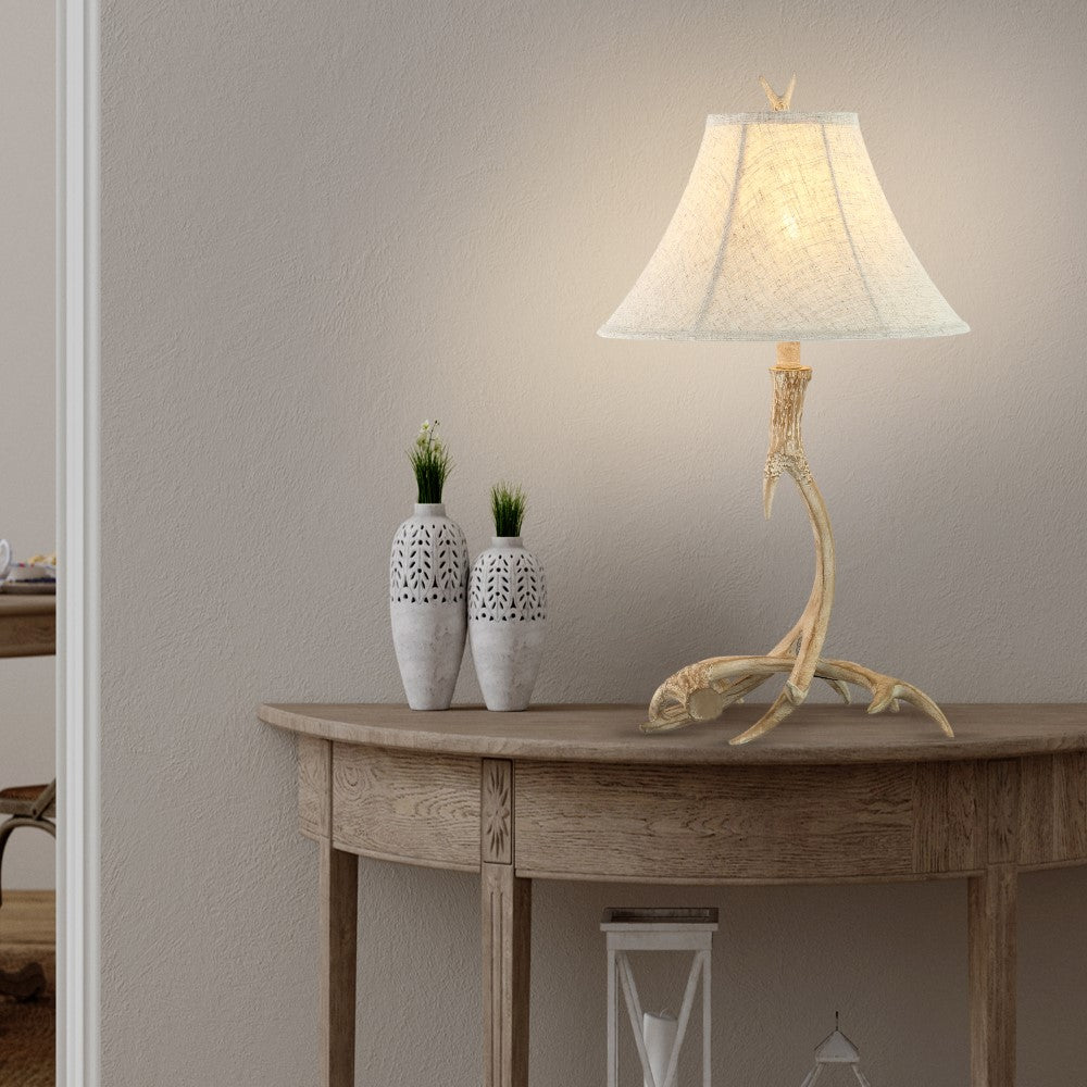 Brisbane 27.5" Rustic Resin LED Table Lamp