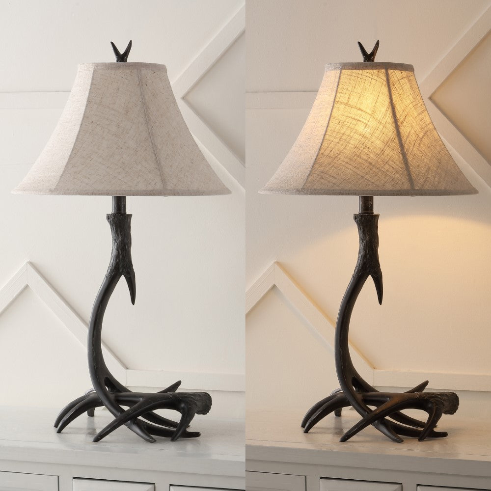 Brisbane 27.5" Rustic Resin LED Table Lamp