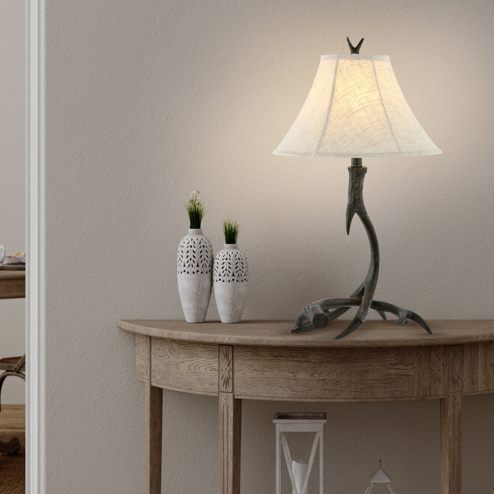 Brisbane 27.5" Rustic Resin LED Table Lamp