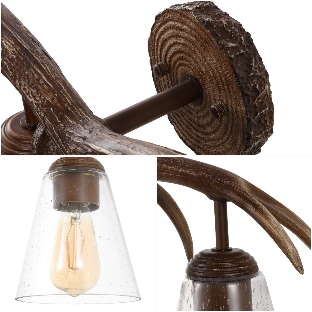 Thakar Adjustable Resin Antler 6-Light Chandelier