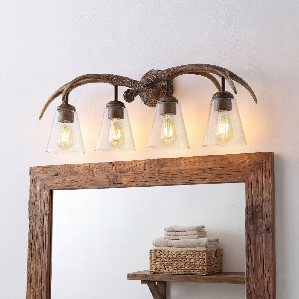 Thakar Adjustable Resin Antler 6-Light Chandelier
