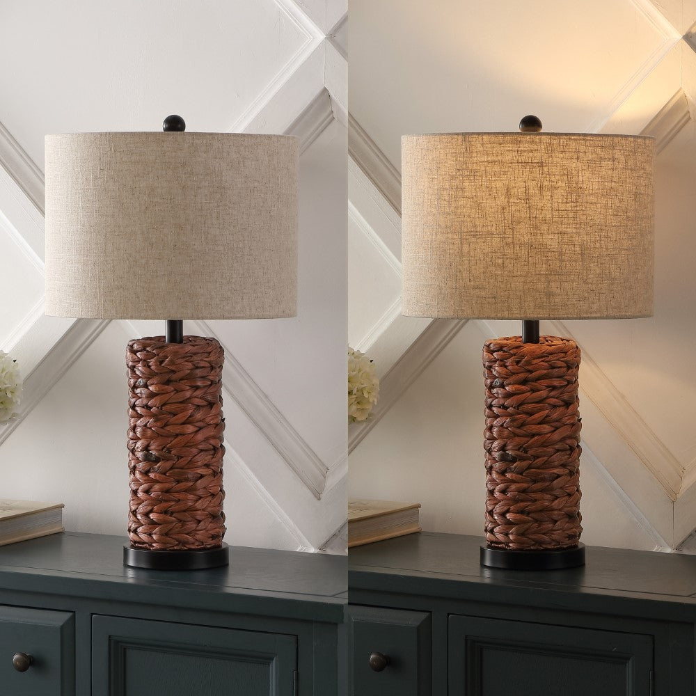 Sharon 25" Sea Grass LED Table Lamp, Set of 2