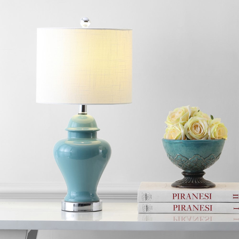 Electra 22" Ceramic/Iron Classic Cottage LED Table Lamp Set 2