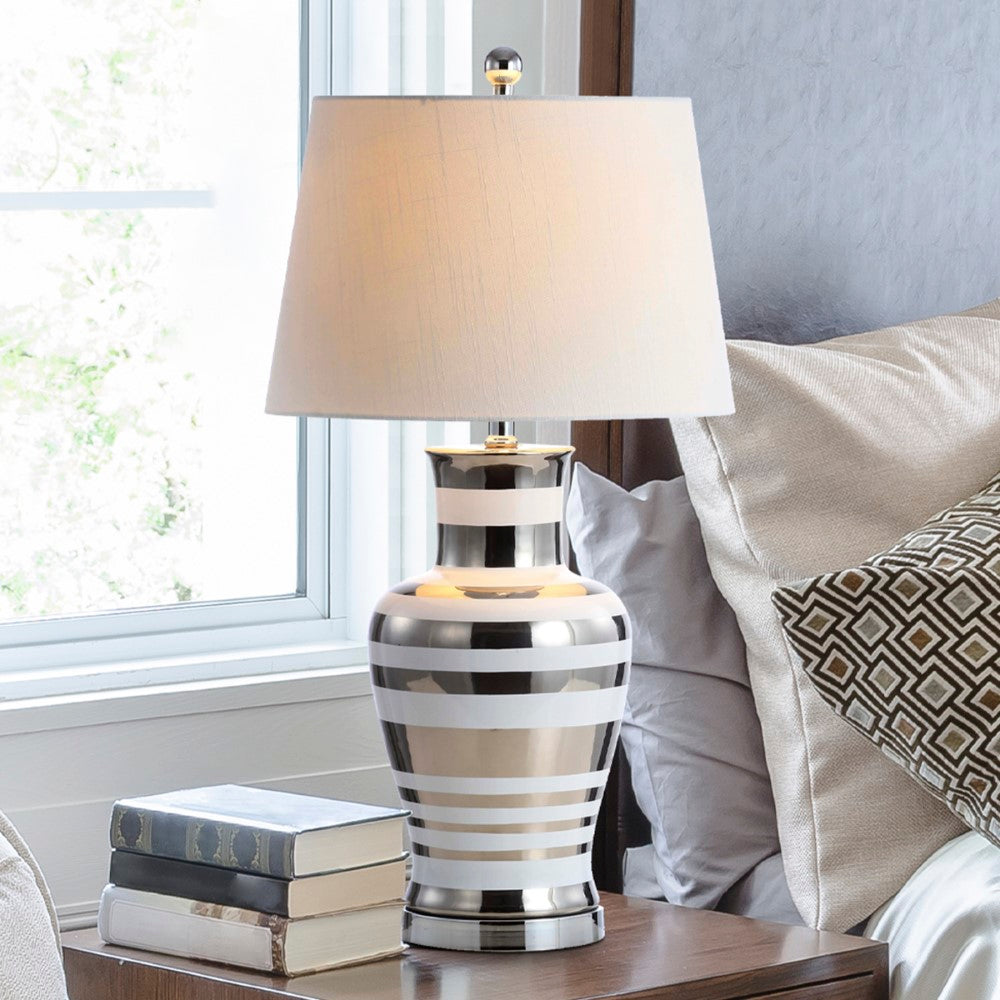 Shinano 28.75" Ceramic/Iron Classic Modern LED Table Lamp