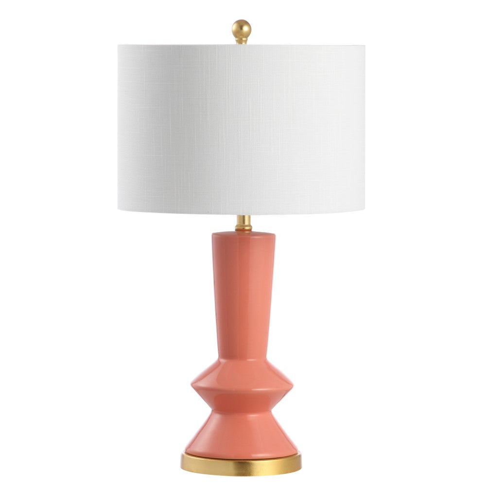 Lamonia 27" Ceramic/Iron Contemporary Glam LED Table Lamp