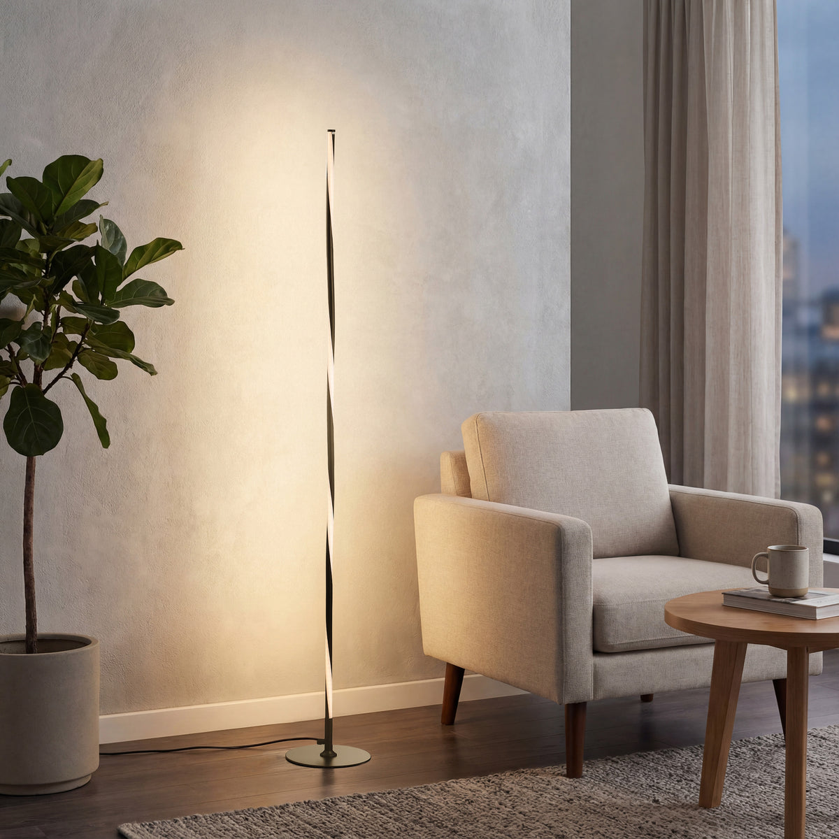 Rhone 63.75" LED Integrated Floor Lamp