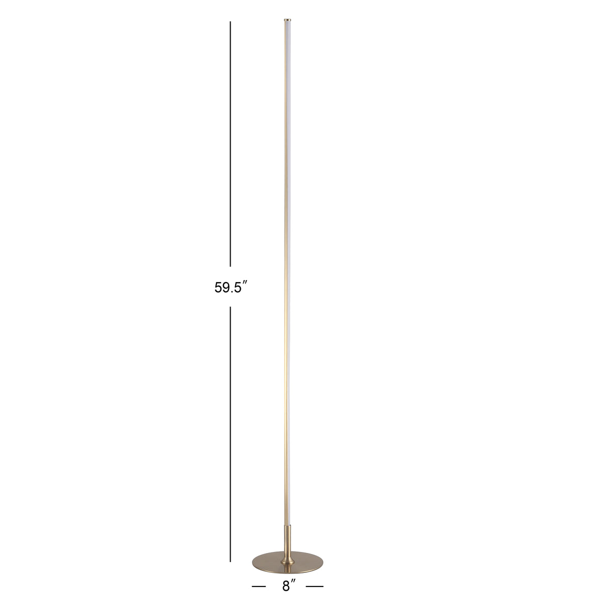 Rhine 59.5" LED Integrated Floor Lamp