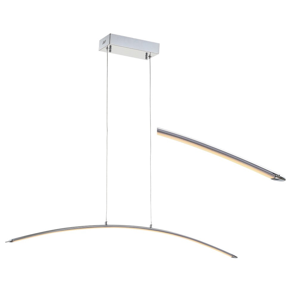 Dala 41.5" Dimmable Adjustable Integrated LED Metal Linear Pendant