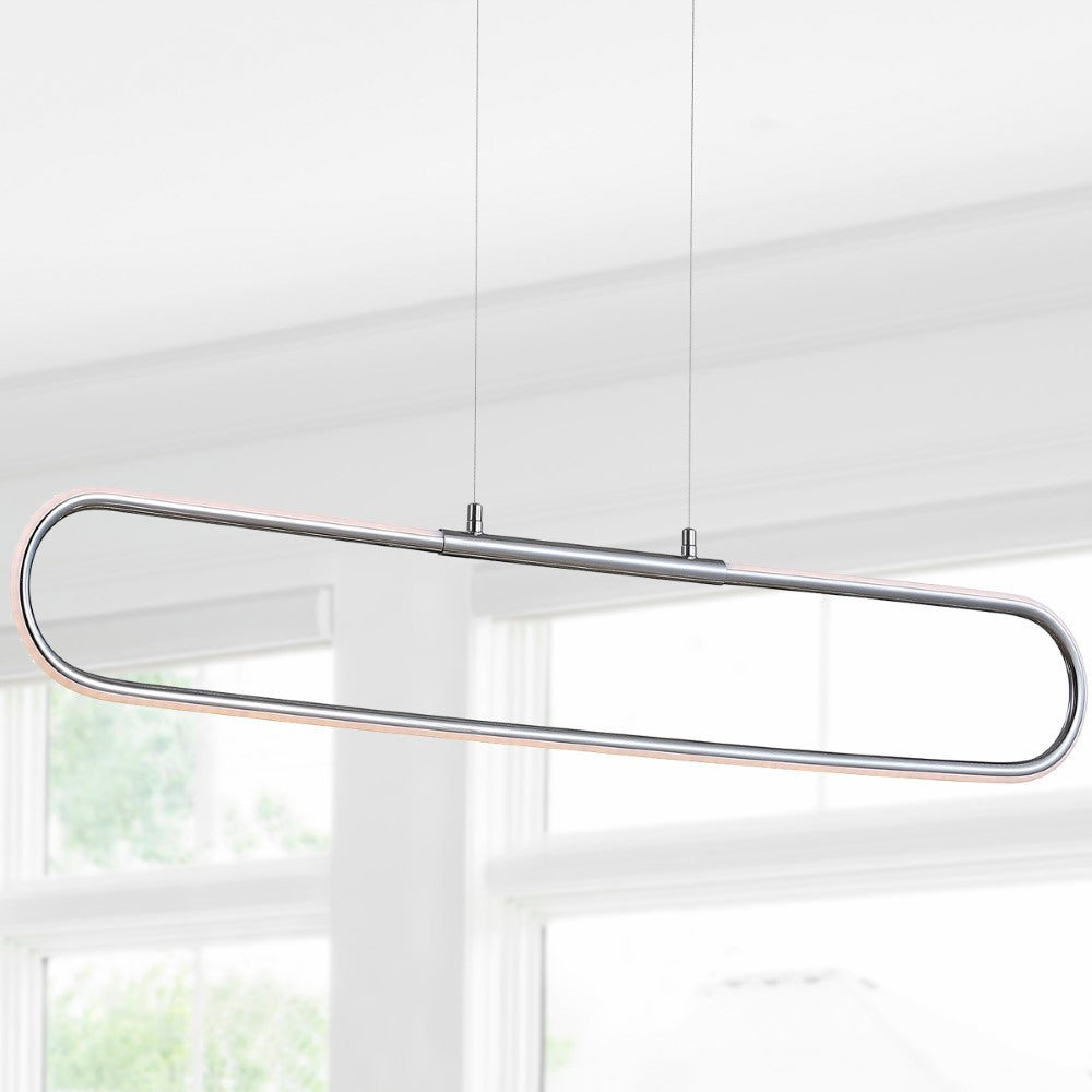 Cullen 39" Dimmable Adjustable Integrated LED Metal Linear Pendant