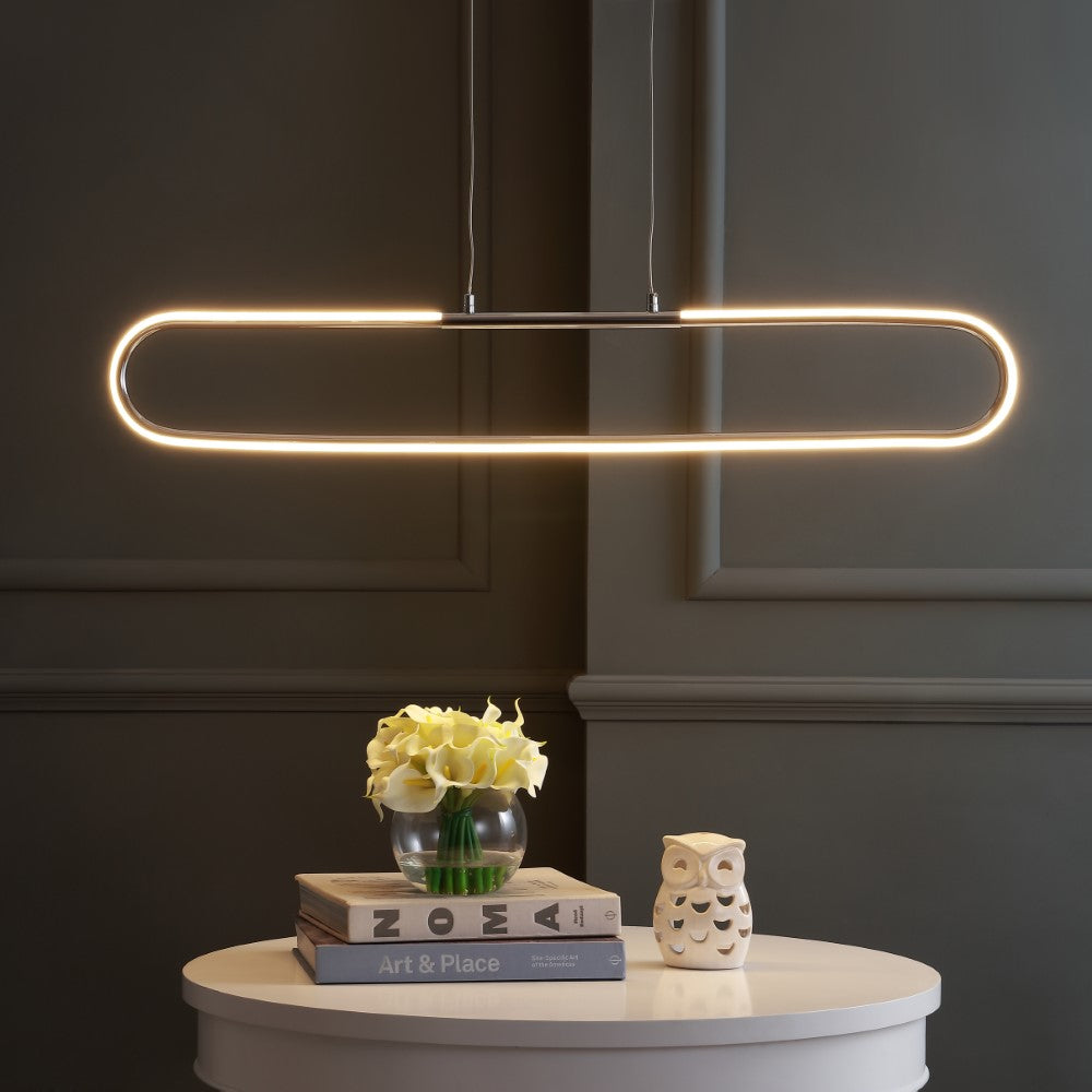 Cullen 39" Dimmable Adjustable Integrated LED Metal Linear Pendant