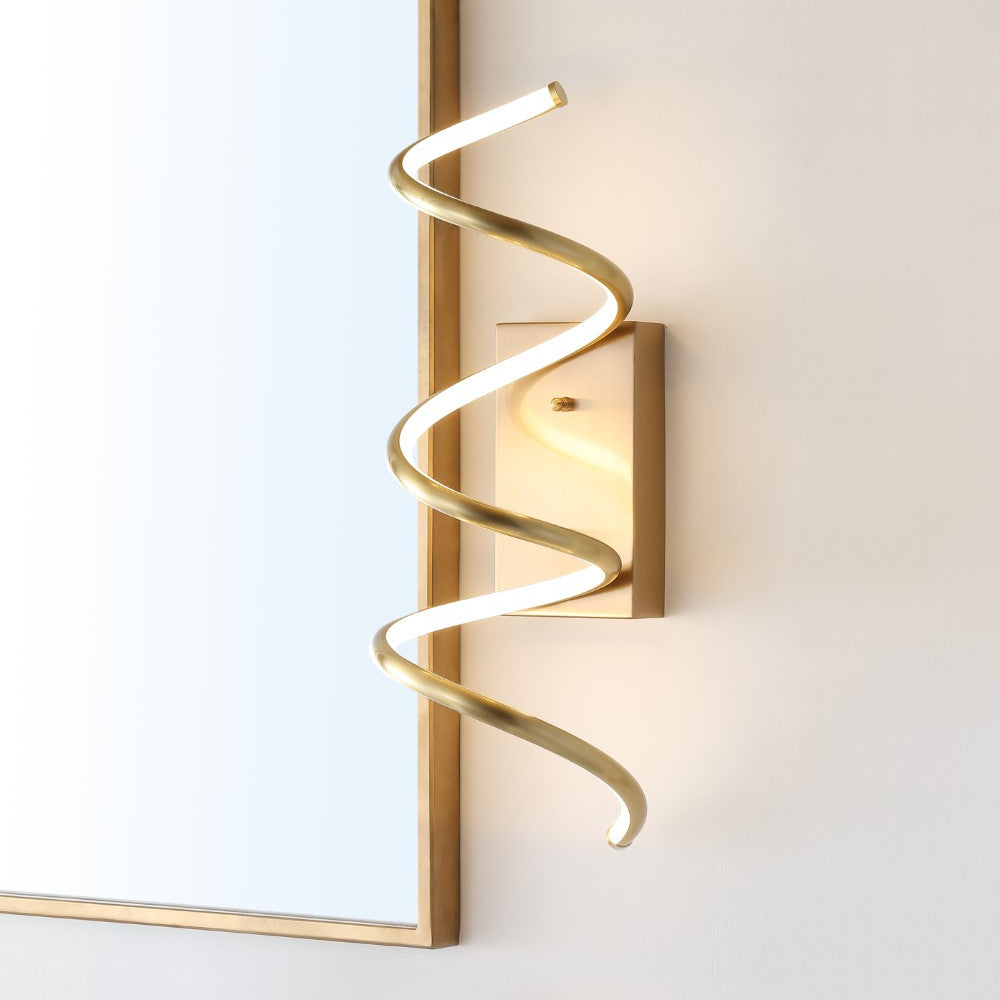 Corella 7" Modern Metal Integrated LED Vanity Light Sconce