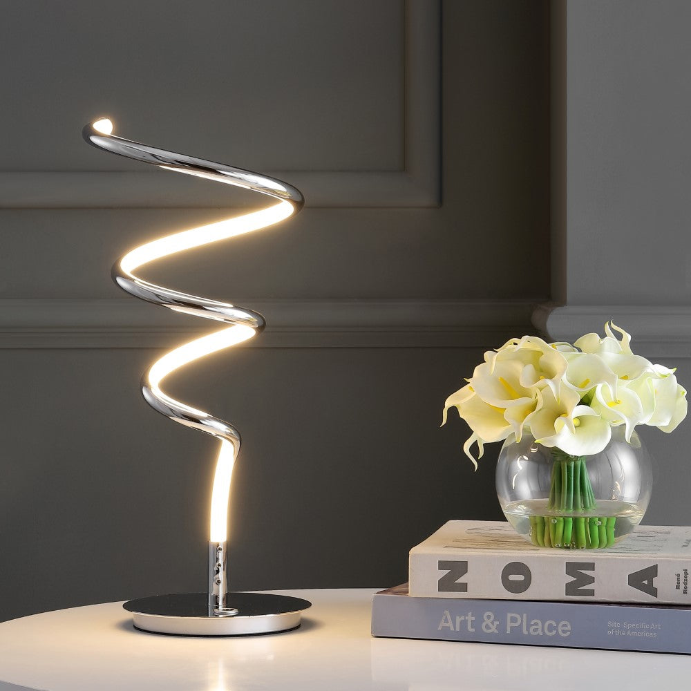 Lomka 19.75" Modern Dimmable Metal Integrated LED Table Lamp