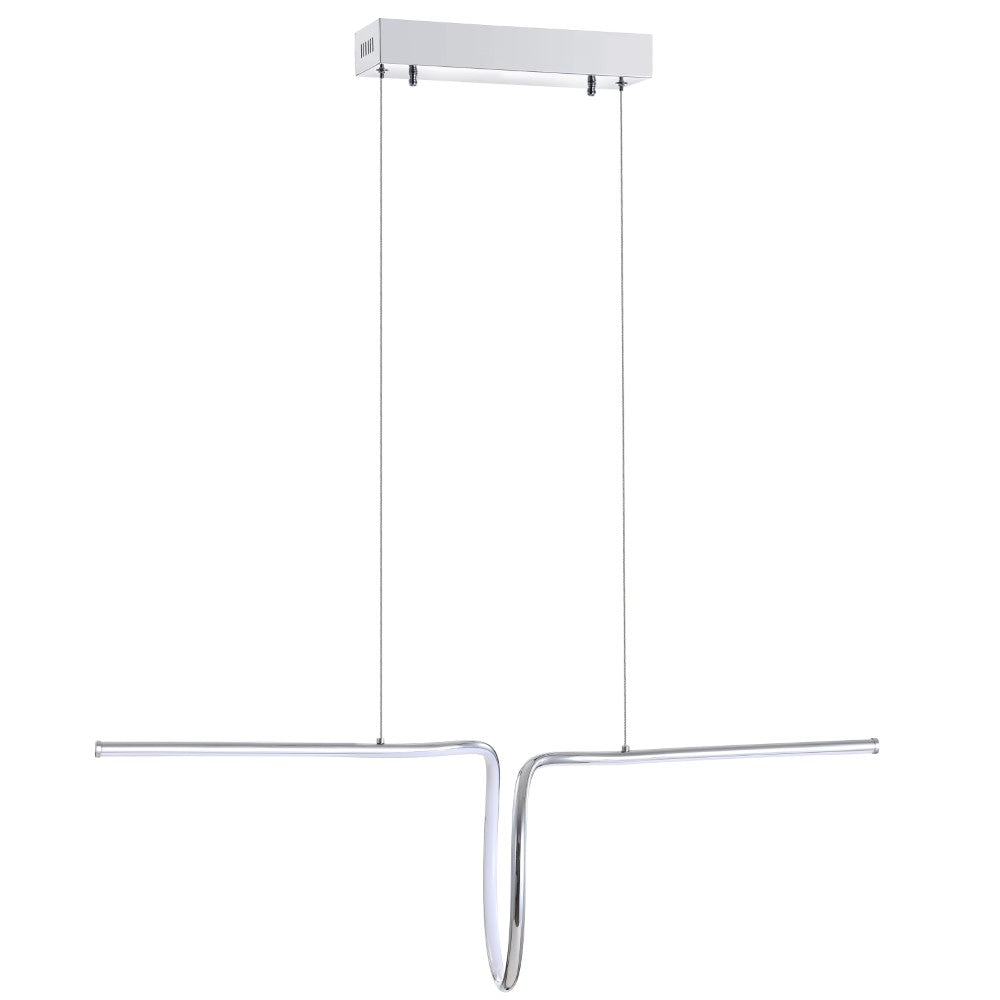 Dusky 34.5" Dimmable Adjustable Integrated LED Metal Linear Pendant