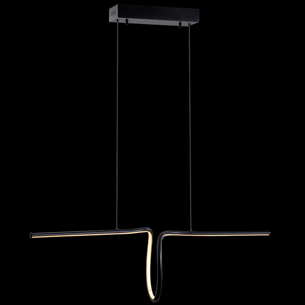 Dusky 34.5" Dimmable Adjustable Integrated LED Metal Linear Pendant