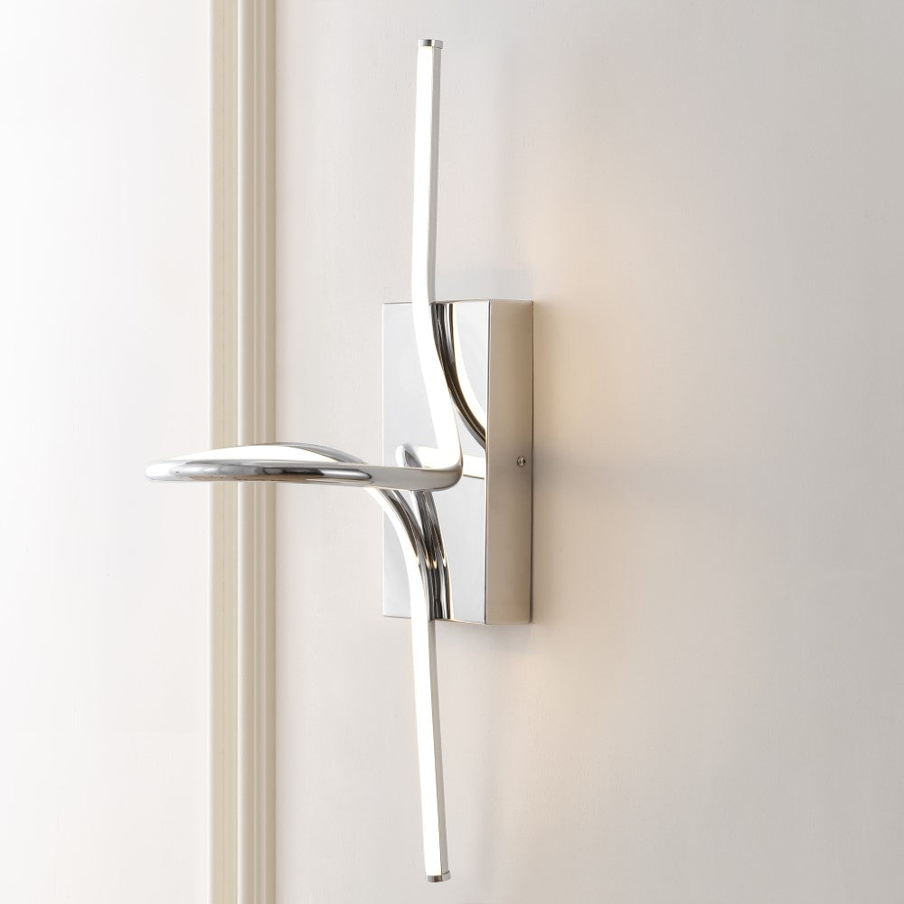Senegal 9" Minimalist Metal Integrated LED Vanity Light Sconce