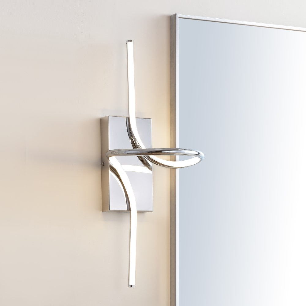 Senegal 9" Minimalist Metal Integrated LED Vanity Light Sconce
