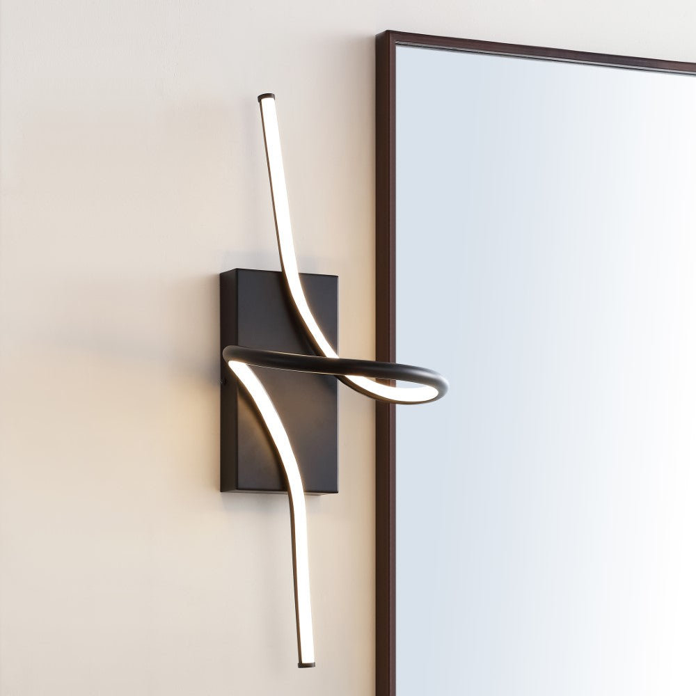 Senegal 9" Minimalist Metal Integrated LED Vanity Light Sconce
