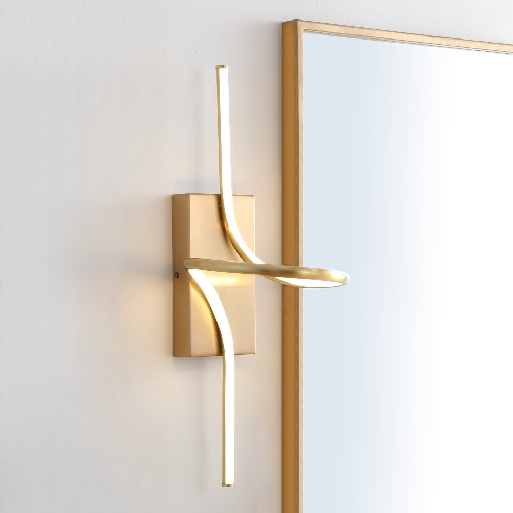 Senegal 9" Minimalist Metal Integrated LED Vanity Light Sconce
