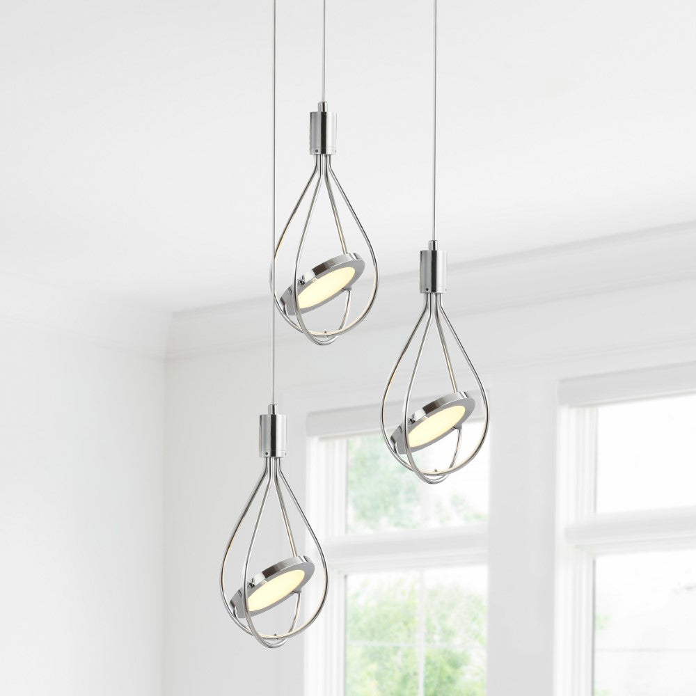 Gorey Adjustable Modern Integrated Cluster LED Metal Pendant