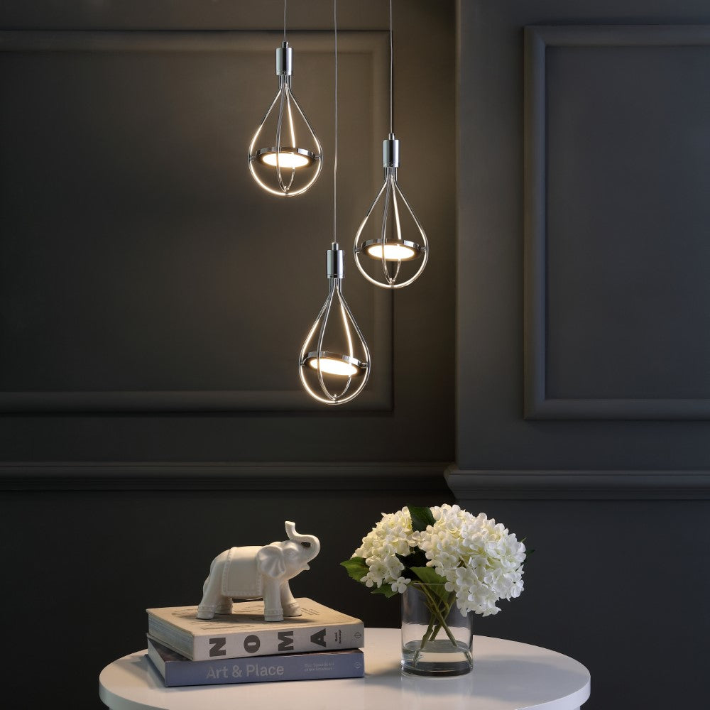 Gorey Adjustable Modern Integrated Cluster LED Metal Pendant