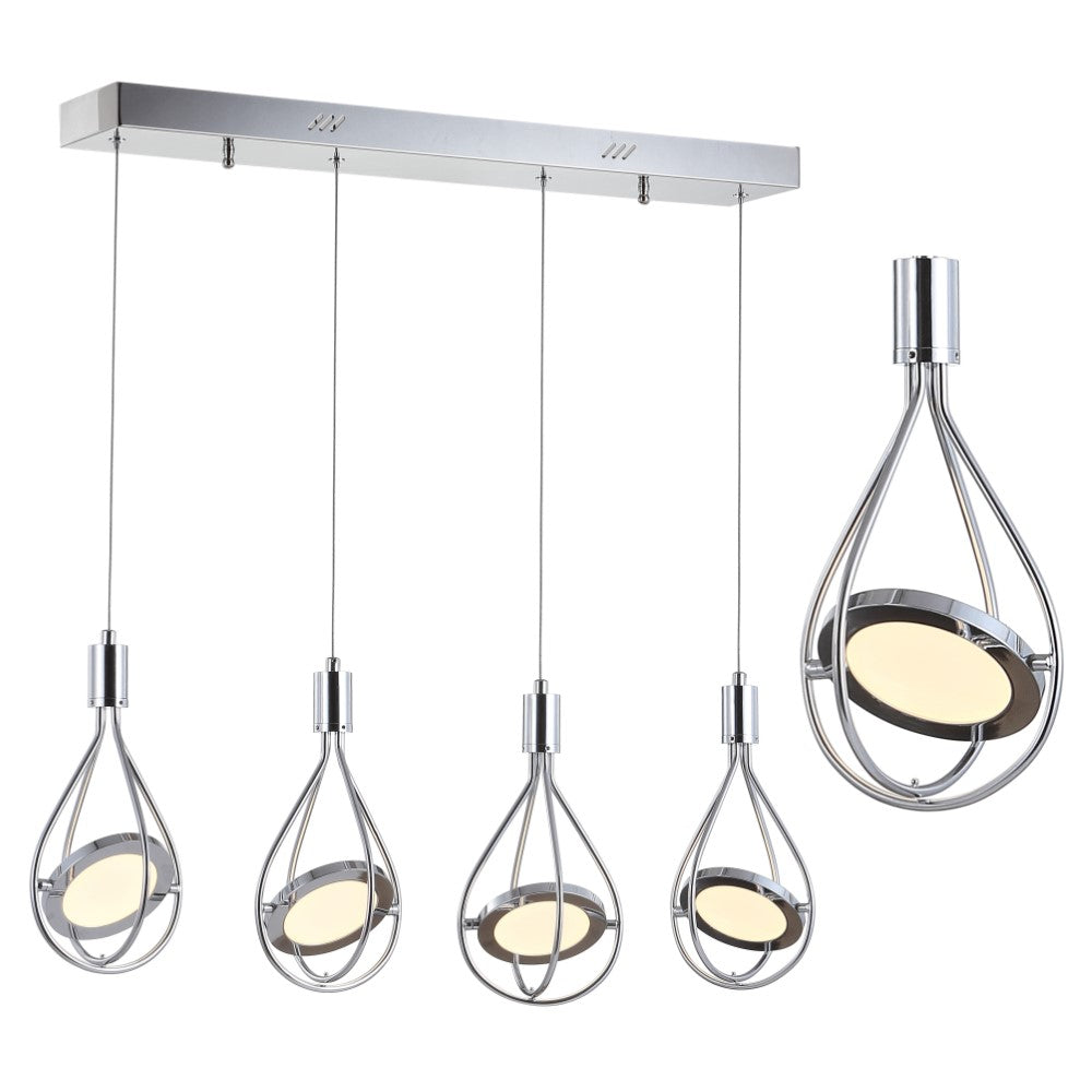 Gorey Adjustable Modern Integrated Cluster LED Metal Pendant