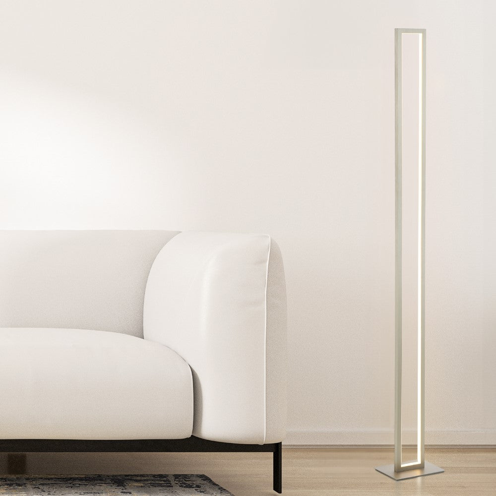 bright 59.5" Modern Minimalist Aluminum Integrated Tower LED Floor Lamp