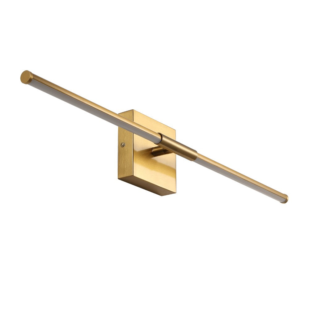 Aurava 28" Modern Minimalist Adjustable Dimmable Integrated LED Metal Wall Sconce