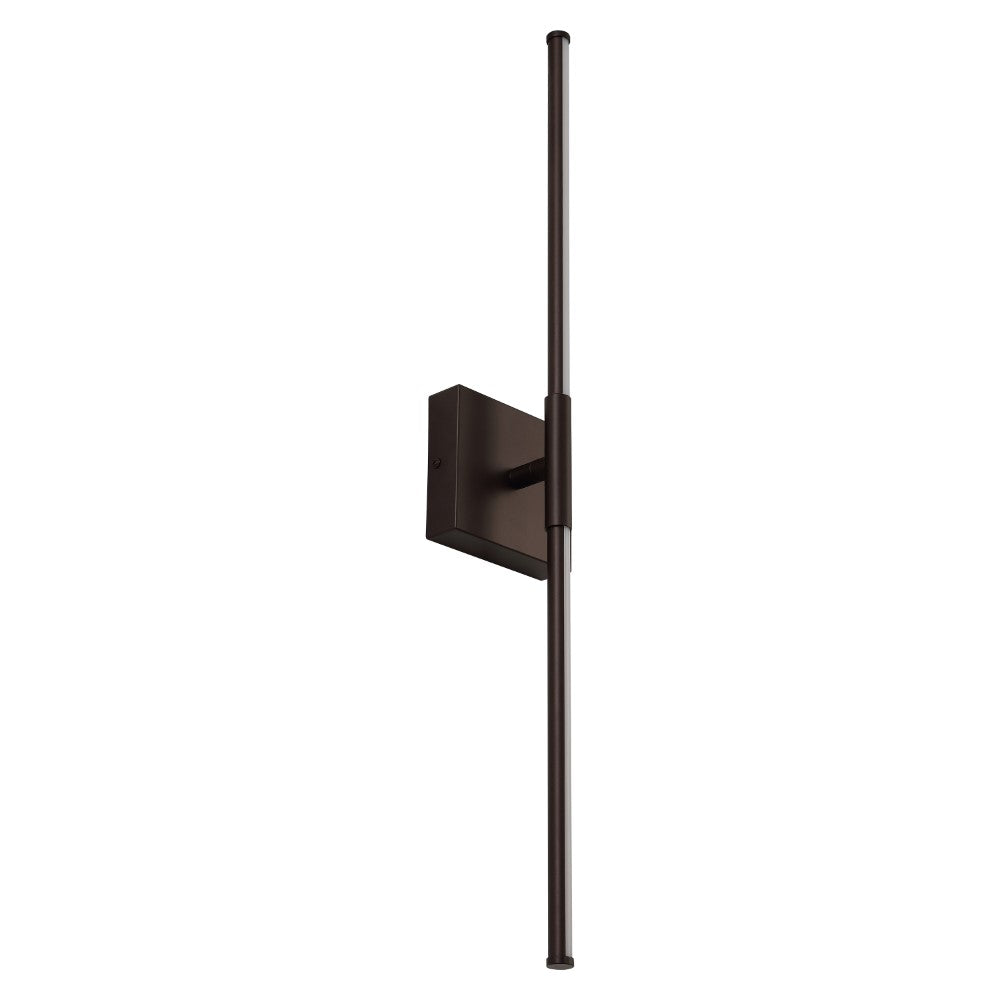 Aurava 28" Modern Minimalist Adjustable Dimmable Integrated LED Metal Wall Sconce
