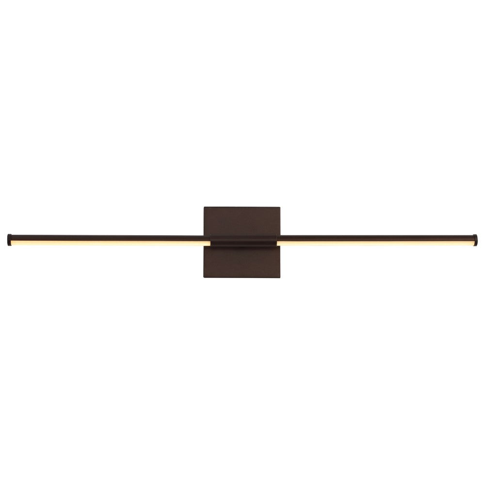 Aurava 28" Modern Minimalist Adjustable Dimmable Integrated LED Metal Wall Sconce