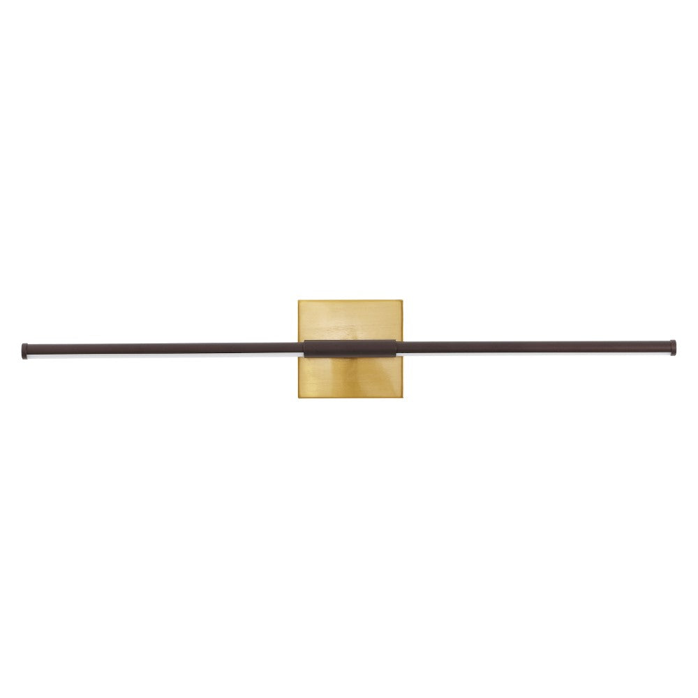 Aurava 28" Modern Minimalist Adjustable Dimmable Integrated LED Metal Wall Sconce