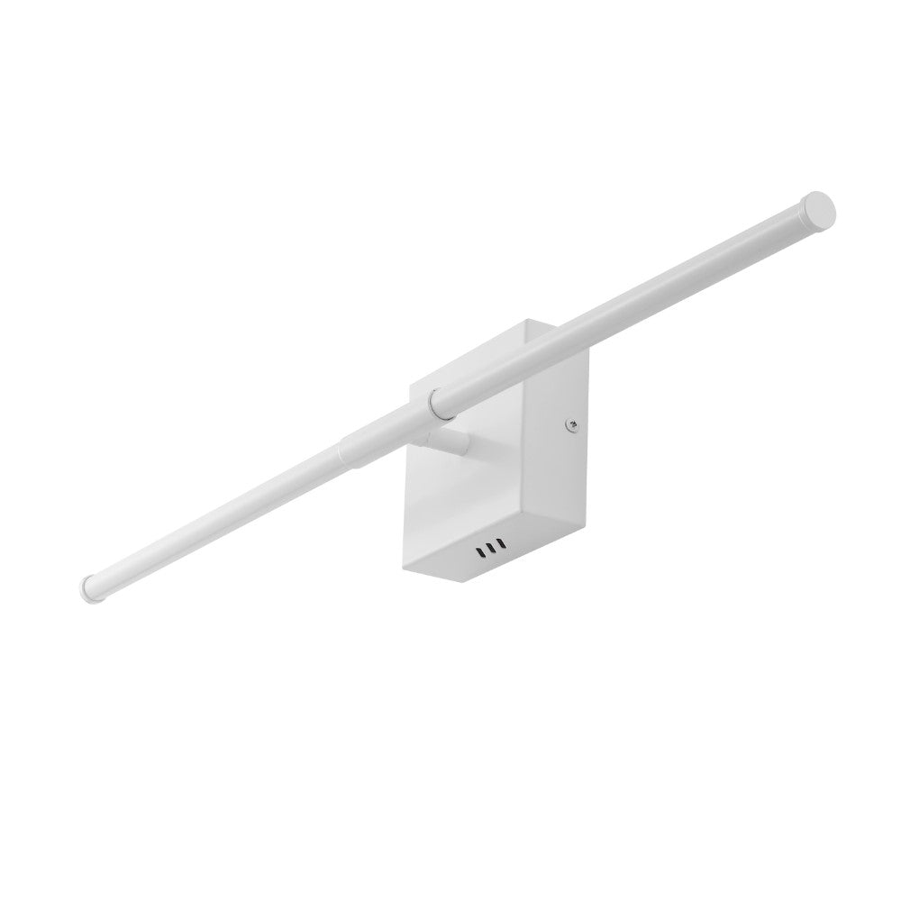 Aurava 28" Modern Minimalist Adjustable Dimmable Integrated LED Metal Wall Sconce